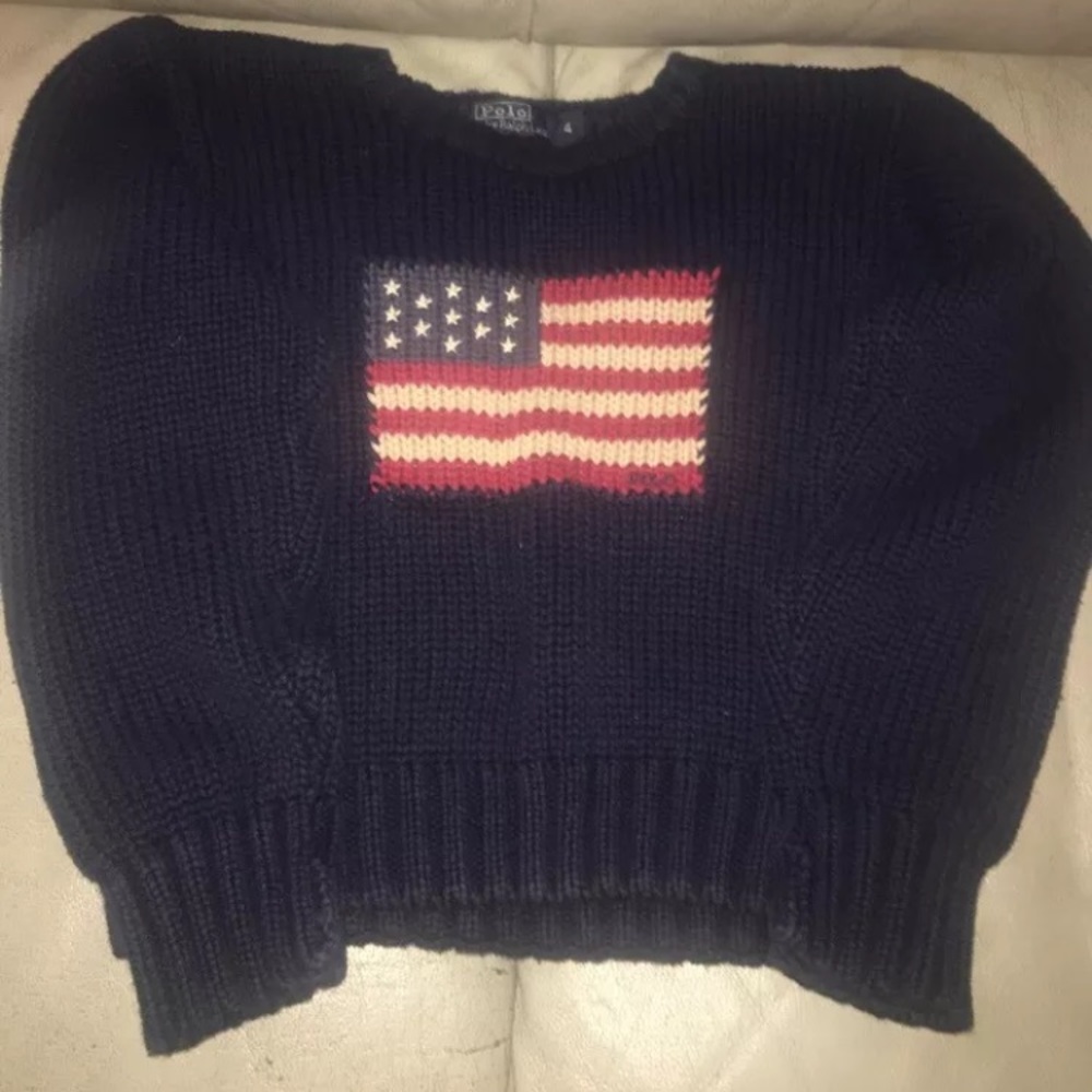 Children’s Ralph Lauren Polo Flag Sweater size 4T